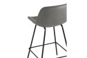 Стул полубарный Stool Group Деймон 49х92.5х47.5 см, цвет обивки серый, ножек чёрный