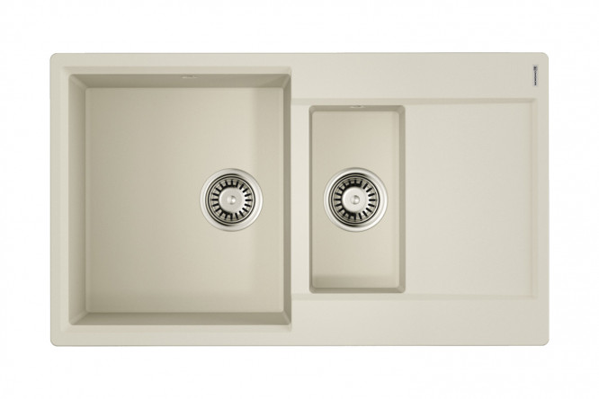 Изображение товара Врезная мойка с крылом OMOIKIRI Daisen 86-2-PA 86х51х19.5 см из искусственного гранита