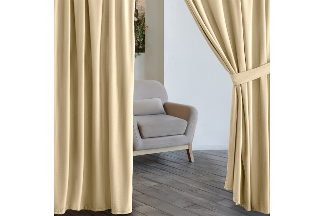 Изображение товара Бархоатная штора блэкаут ангора 150х270 см одна шт