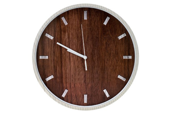 Изображение товара Часы настенные из дерева 30 см с кварцевым механизмом