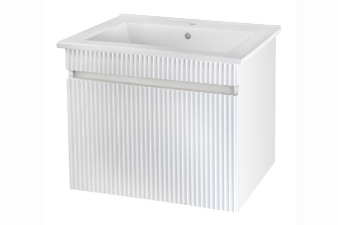 Изображение товара Тумба подвесная RUNO Модена для ванной 71,8 см белая стильная практичная