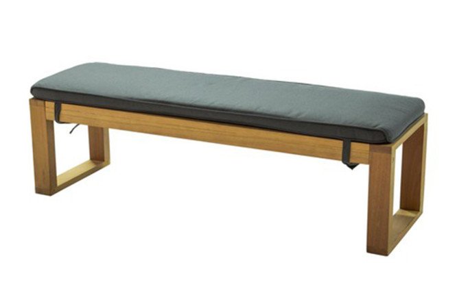 Изображение товара Скамья Booka 133x42x40 см с мягкими элементами графит