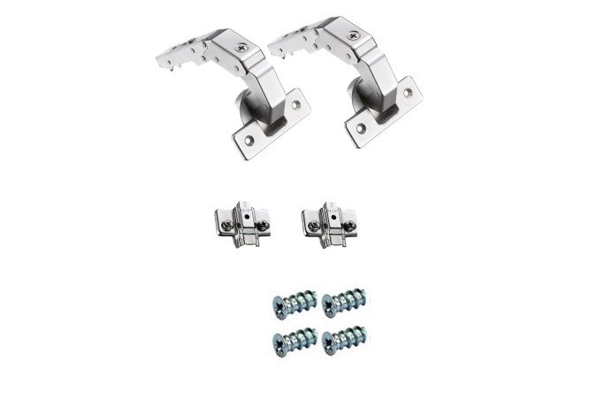 Изображение товара Комплект петель Titus T-type для Г-образного навесного углового шкафа