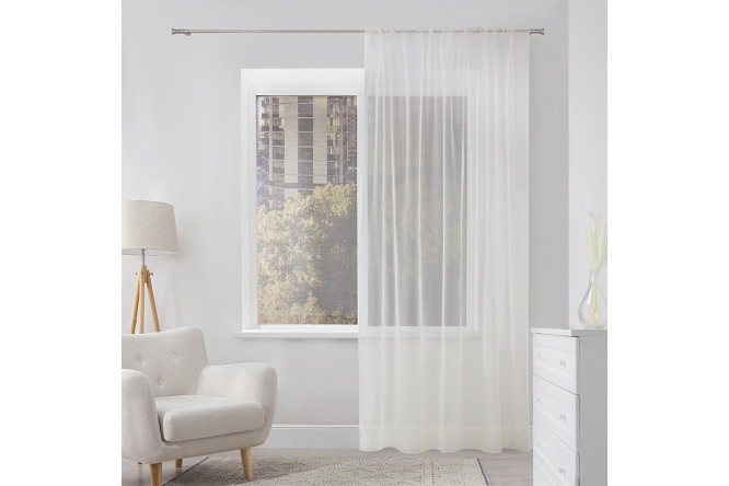 Изображение товара Тюль Oliva 200х280 см, цвет экрю, универсальная лента