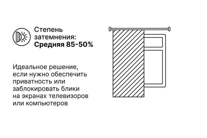 Штора HOFF Вибрация 145х300 см, 1 шт., цвет голубой, бежевый