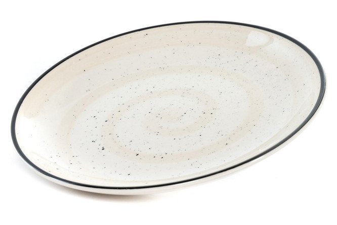 Изображение товара Мелкая керамическая тарелка Elrington Кремовый Бриз 19 см