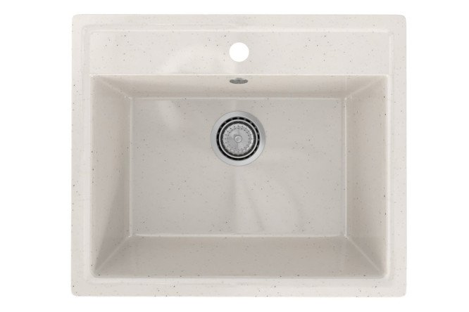 Изображение товара Врезная мойка Kitchen KT565-WH из искусственного камня 56.5x49.5 см