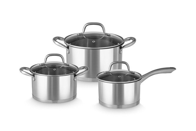 Изображение товара Набор посуды с крышками BERKRAFT Prime 3 предм.