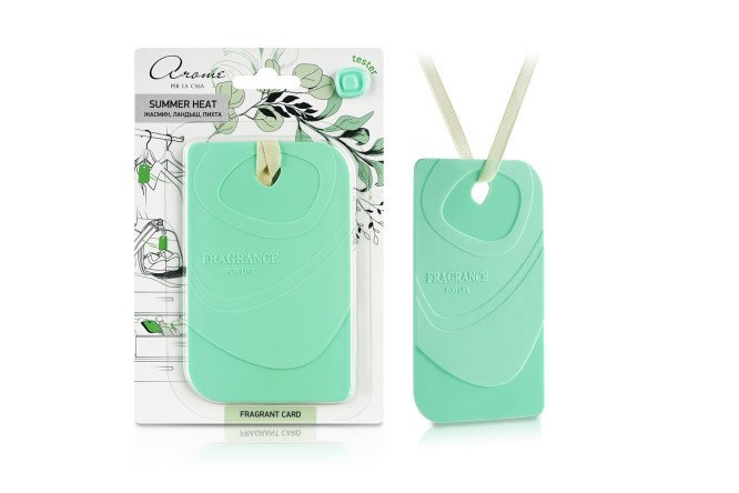 Изображение товара Ароматизатор Fragrant card Summer heat для дома и автомобиля