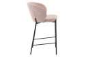 Стул барный Stool Group Тисдейл 56х94.5х56 см, цвет обивки розово-персиковый, ножек чёрный