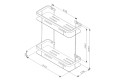 Полка для душа AM.PM Sense L A7453200 34.5x34.1x12.8 см