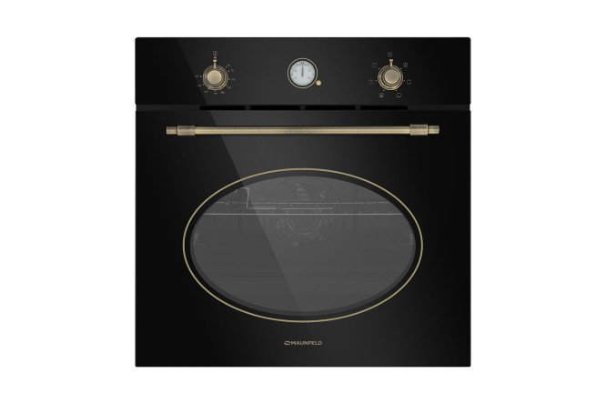 Изображение товара Электрический духовой шкаф MAUNFELD EOEFG.566RBG.RT черный с золотом, 56 л