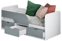 Кровать Стандарт 80х186 см цвет белый, шарли бриз