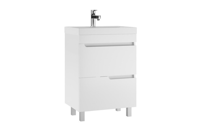 Изображение товара Тумба под раковину напольная Айсберг Веста 59 см белая