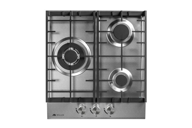 Изображение товара Газовая панель MILLEN MGH 451 IX 46 см с 3 зонами нагрева из нержавеющей стали