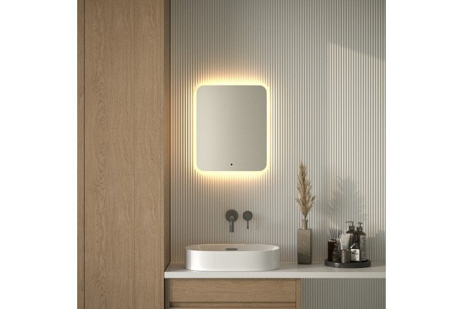 Зеркало с подсветкой DEFESTO Lume DF 3813R с матированием 50х60 см