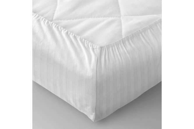 Простыня на резинке Stripe Premium Royal Страйп-сатин 160х200 см