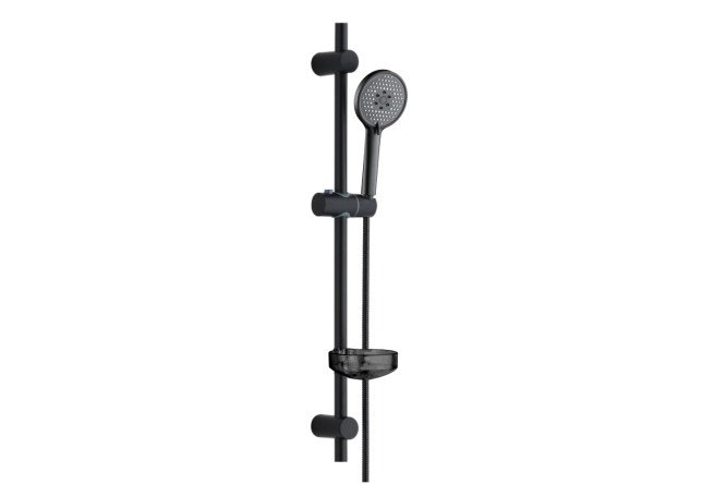 Изображение товара Душевой гарнитур ORANGE O-Shower OS713 B с регулируемой стойкой и длинным шлангом