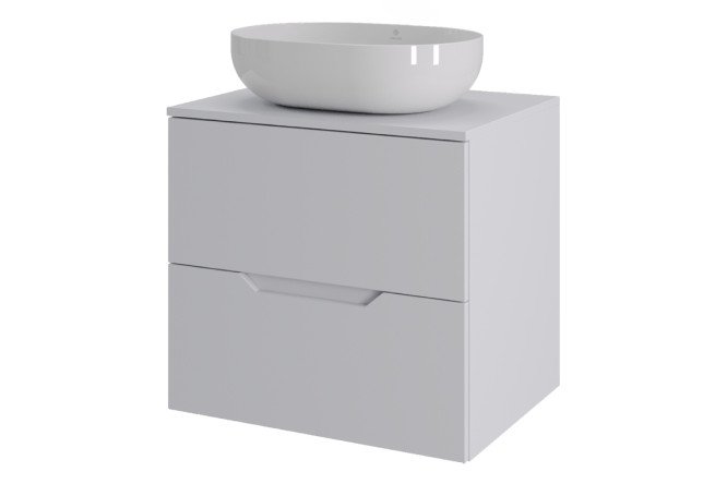 Изображение товара Подвесная тумба с раковиной Line 60 см МДФ+B05-480W