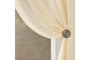 Тюль MICASA Elora 300х280 см, 1 шт., цвет экрю
