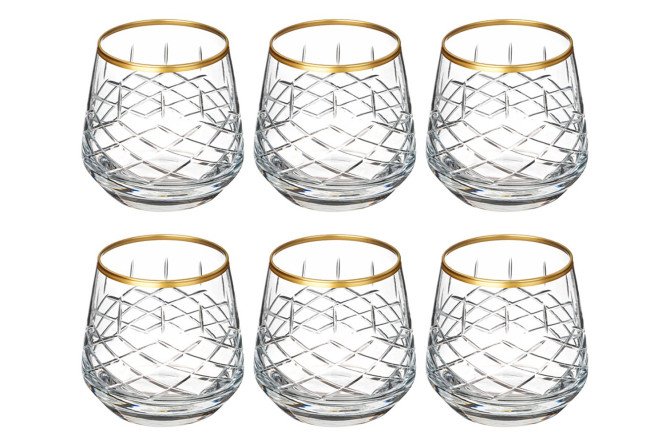 Изображение товара Набор стеклянных стаканов 345 мл, 6 шт, универсальный дизайн