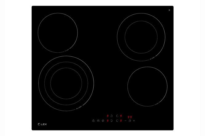 Изображение товара Электрическая варочная панель LEX EVH 6042 BL стеклокерамика 59 см