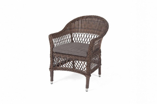 Изображение товара Кресло 4SiS Сицилия коричневого цвета с подушкой