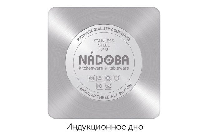 Фото 7 Набор кастрюль со складными ручками NADOBA Maruska с крышками 2 предм. Фото 7 Набор кастрюль со складными ручками NADOBA Maruska с крышками 2 предм.