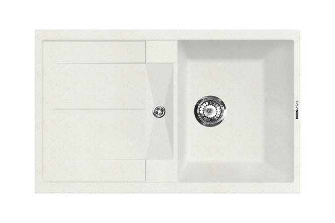 Изображение товара Мойка врезная с крылом LAVA L6.LAT 78х50х19 см из инженерного гранита