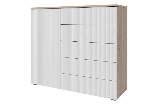 Изображение товара Комод Оскар Амели 125,4x109,2x44 см дуб сонома тальк