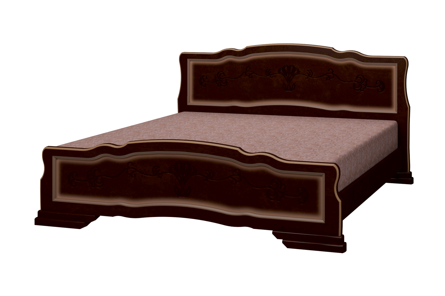 Кровать Карина 6 орех Браво мебель