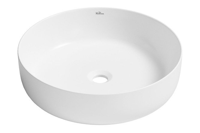 Изображение товара Накладная раковина Belle spa 3.0 44х14х44 см фарфор белый глянец