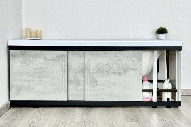 Экран под ванну Alt Black 1,6 ALV1202003 157х53.5 см