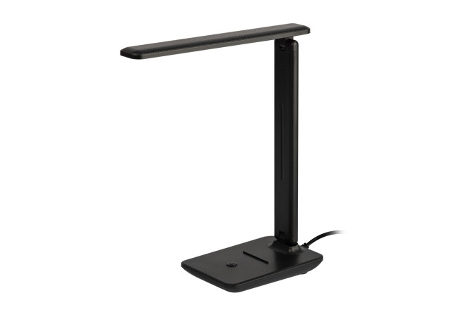 Изображение товара Настольная лампа ЭРА Nled-508-7W-BK с выключателем 19x31x15 см черная