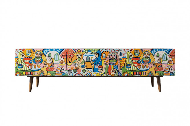 Изображение товара Тумба под TV Berber коричневая 180x50x45 см для ЖК панелей