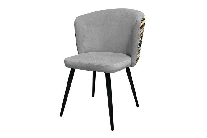 Изображение товара Стул Dallas 56,5х83х58 см with велюровой обивкой и металлическими ножками