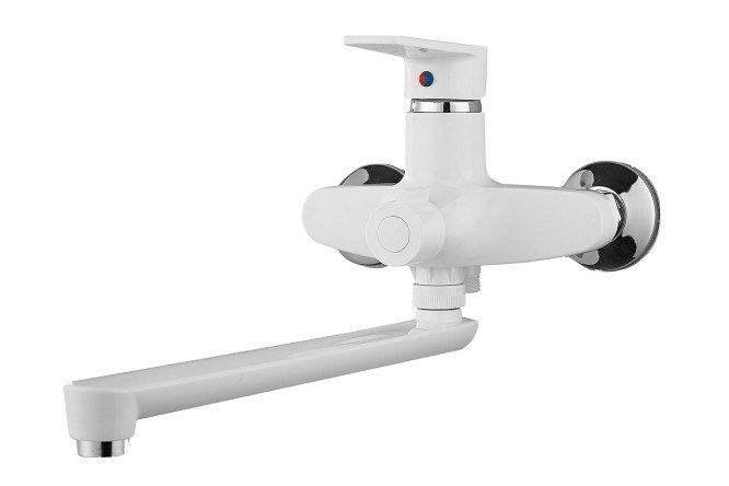 Изображение товара Смеситель для ванны РМС PL6 006E пластиковый белый 32 см