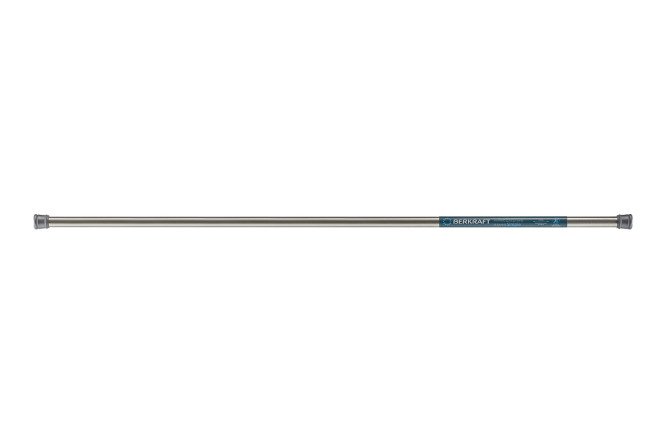 Изображение товара Карниз для шторы в ванную BERKRAFT Simple 140-260 см нержавеющая сталь