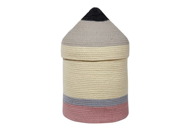 Изображение товара Корзина с крышкой Lorena Canals Карандаш Большой 25x45x25 см