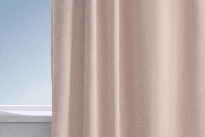 Изображение товара Штора HOFF Каламкар 200х300 см, 1 шт., цвет светло-розовый