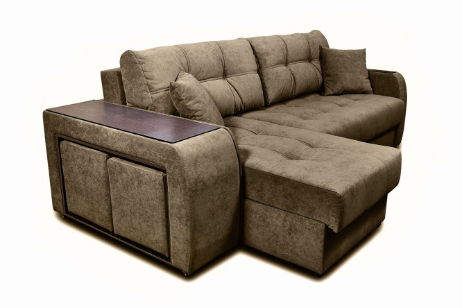 Изображение товара Угловой диван-кровать Трио с левым углом 252x93x161 см и спальным местом 156x200 см