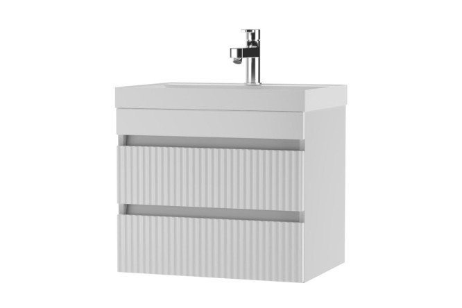 Изображение товара Тумба подвесная Айсберг Бриз 60 В2 DB3002T с 2 ящиками 59 см, цвет каркаса белый, фасада белый Изображение товара Тумба подвесная Айсберг Бриз 60 В2 DB3002T с 2 ящиками 59 см, цвет каркаса белый, фасада белый