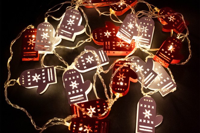 Изображение товара Электрогирлянда Варежки 2,85 м для праздничной decor