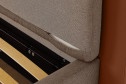 Кровать с подъёмным механизмом Элара цвет бежевый 140х200 см, С механизмом