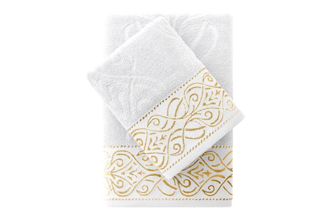 Изображение товара Полотенце Толедо из хлопка 70х140 см белое высокое качество