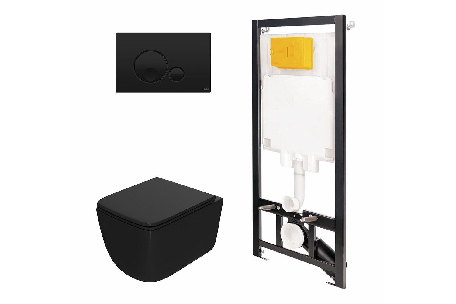 Инсталляция с унитазом и панелью POINT 886914GBO3+PN41831BM