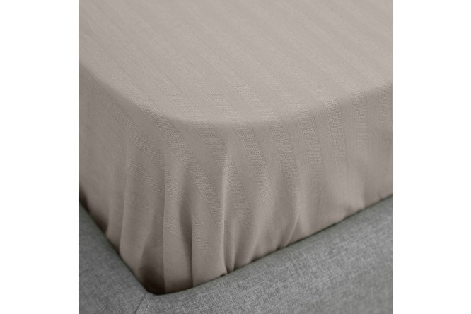 Простыня на резинке Coffee Cream Поплин 160х200 см