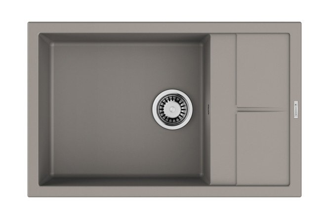 Изображение товара Врезная мойка с крылом OMOIKIRI Sumi 78A-LB-GR 78х50х20 см искусственный керамический материал