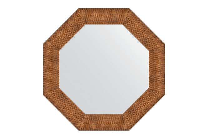 Изображение товара Зеркало настенное EVOFORM Octagon 67х67 см в медной рамке