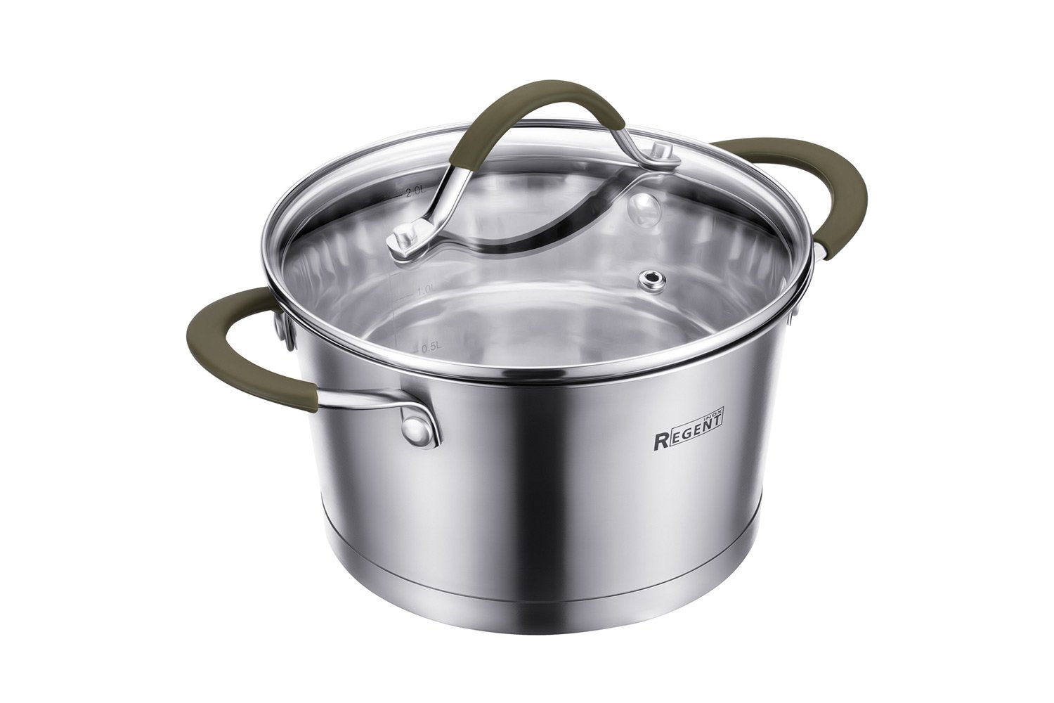 Кастрюля с крышкой REGENT Inox Oliva